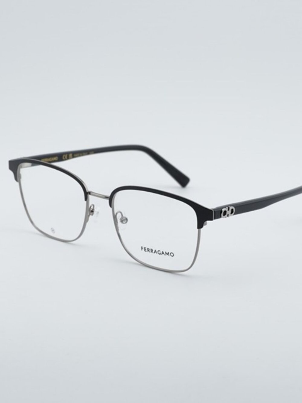 Salvatore Ferragamo SF2225 038 Eyeglasses Black 53mm Rectangle Frame